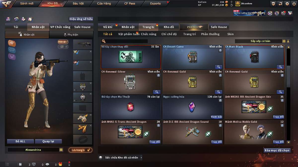 shop acc cf uy tin gia re